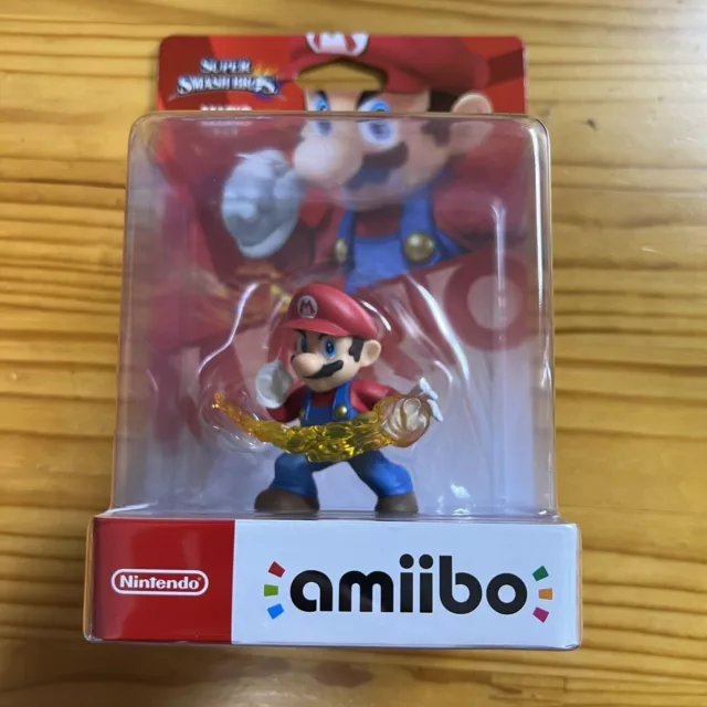 Nintendo Amiibo Super Smash Bros Mario-Mario avec boule de feu NOUVEAU