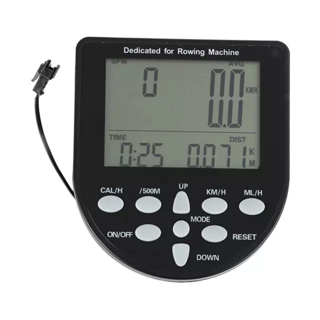 Water Resistance Rowing Machine Counter Easy to Install Durable LCD Display