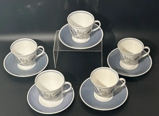 Vintage Wedgwood Susie Cooper Glen Mist Cup & Saucer - 5 Available