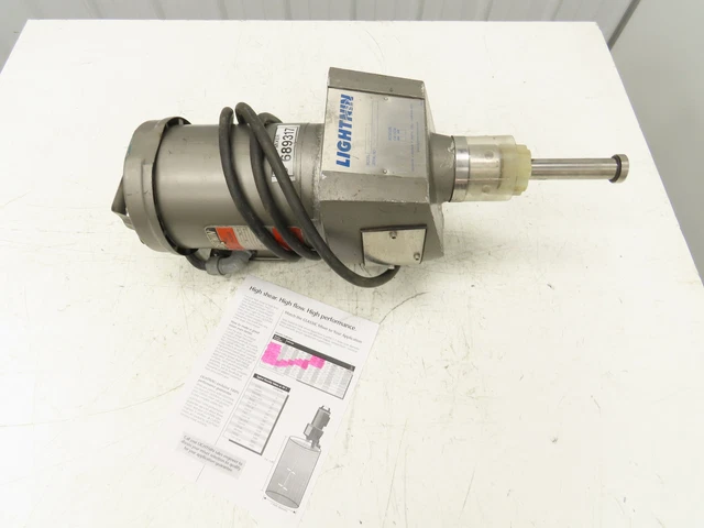 Lightnin XJ-30 Clamp-Mount Tank Mixer Agitator .3Hp 1725 RPM 230/460V 3PH Motor