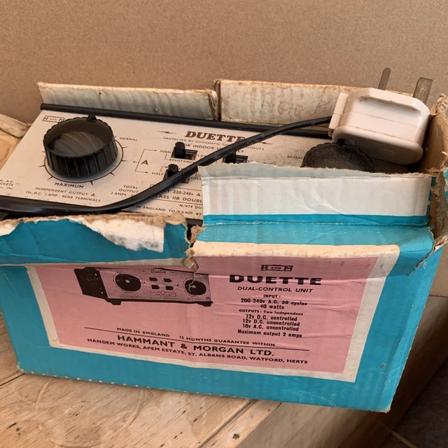 HAMMANT & MORGAN Duette Dual Control Unit N/474 - railway