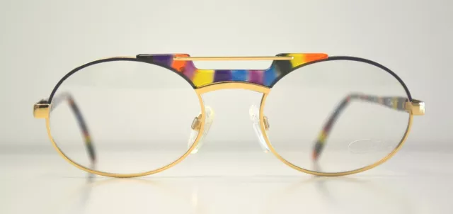 Cazal Vintage Eyeglasses -NOS -Mod.749-Col. 761 -Gold, Multicolor, Blue, Purple