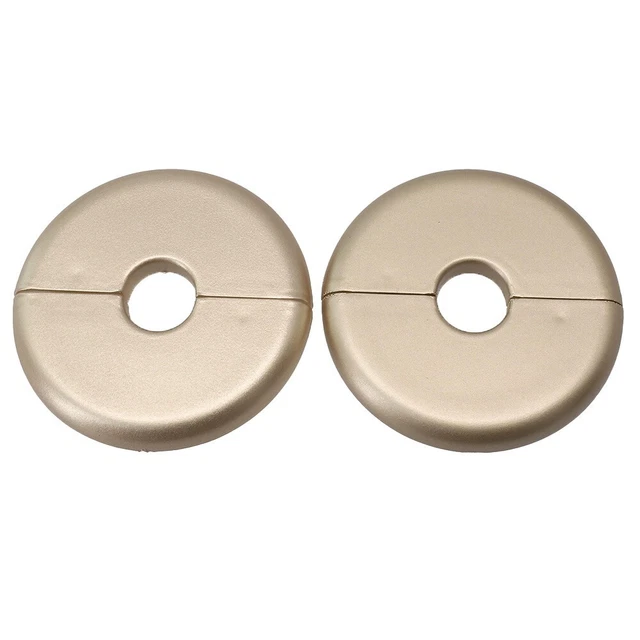 Coperture Murali Per Tubi – 4 Piastrine Rotonde In Acciaio Inox Autoadesive Per Doccia, Diametro Interno 52 Mm