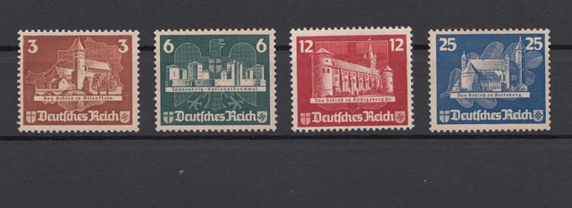Deutsches Reich  576-79 Einzelmarken Aus Block 3 Ohne Gummi !