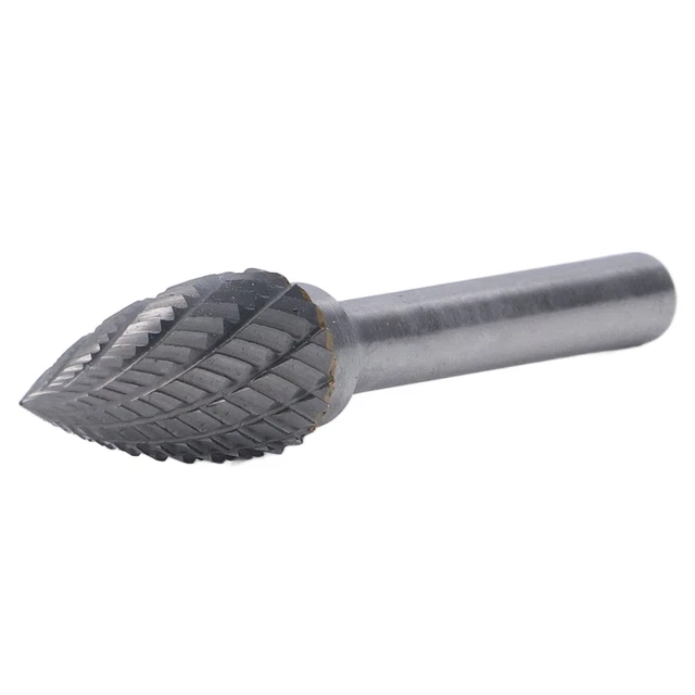File Burr YG8 Alloy Carving Burr Bits Double Cut 6mm Shank For Deburring