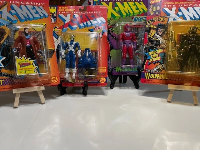 Marvel The Uncanny X-Men action figures lot Toy Biz 1992 w Trading Cards Sealed