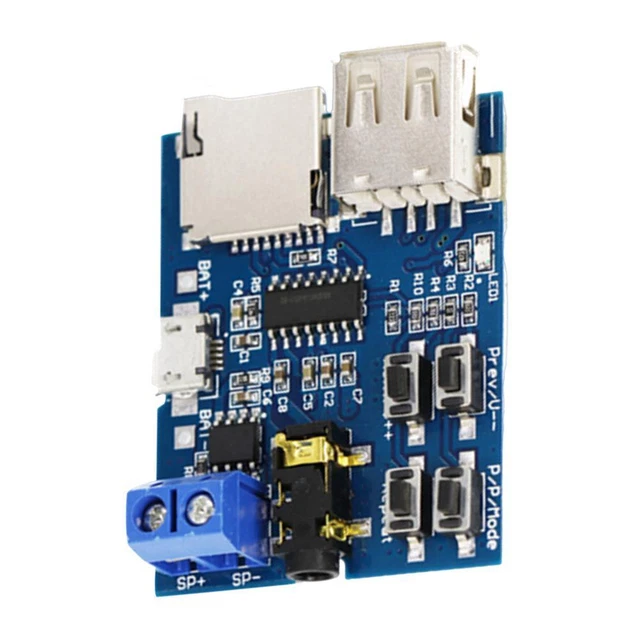 HiLetgo 10pcs Super Mini PAM8403 Amplificatore di potenza digitale Scheda 2 * 3W Classe D 2,5-5 V Alimentazione USB