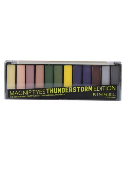 Rimmel Magnifeyes Augenpalette - 12 Farbtöne 14g Thunderstorm Edition #010