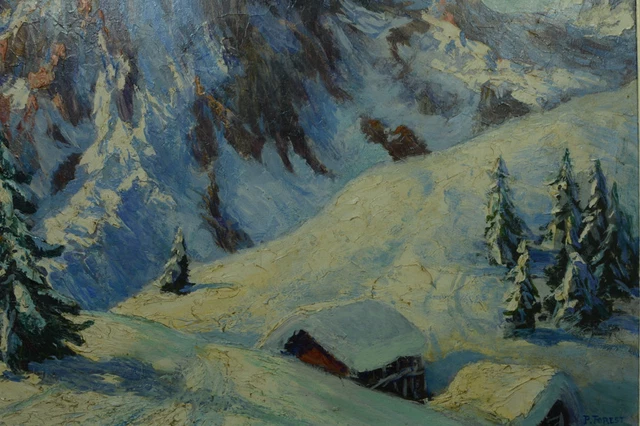Tableau HsP de Dieudonné JACOBS (1887-1967) Paysage marin ou retour de pêche