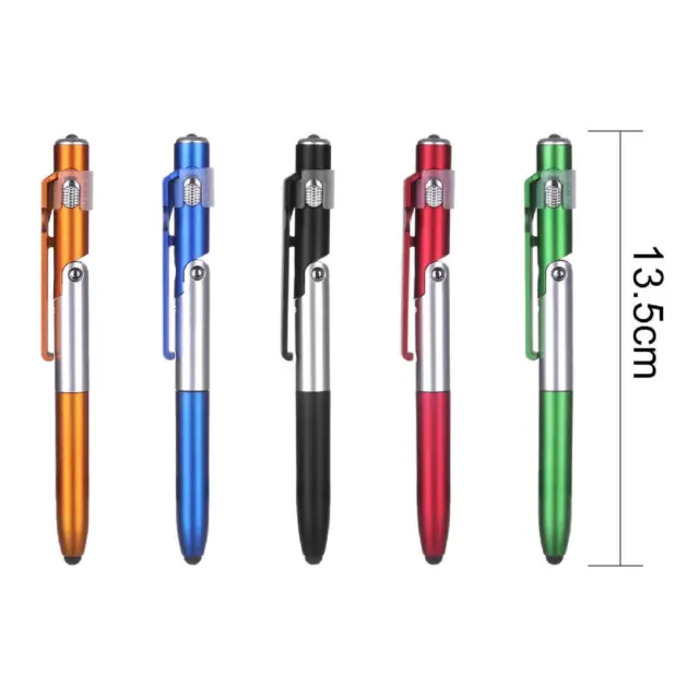 4 In 1 Multifunctional Ballpoint Pen Mobile Phone Stand Holder Folding LED Light 3