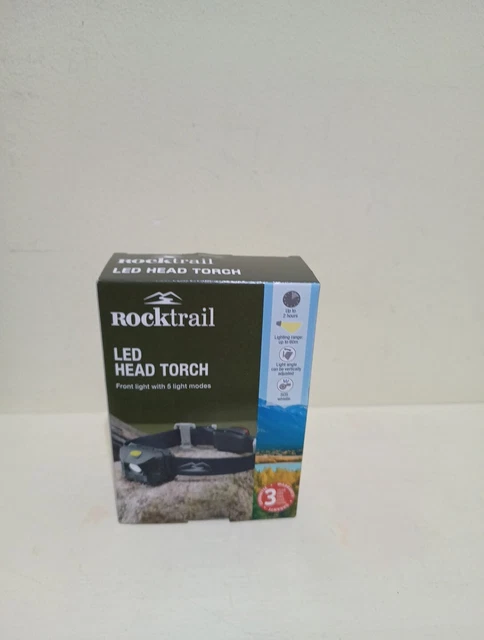 EMOS Torcia a LED in metallo impermeabile con cinturino da polso, IP44, ultra leggera, con 3 modalità di luce, luminosità 330 lm, portata 120 m, durata fino a 27 pezzi