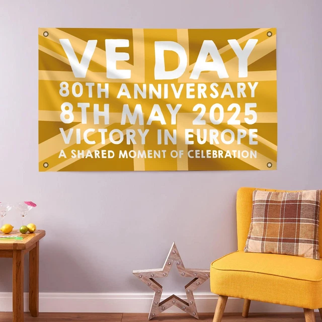 VE DAY 80TH Anniversary Flag Design 6 (3 Sizes) - Special Edition £9.99 ...