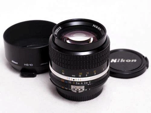 Nikon Ai-s Nikkor 85mm F2 Mf Téléphoto Prime Objectif Excellent De Japon F/S