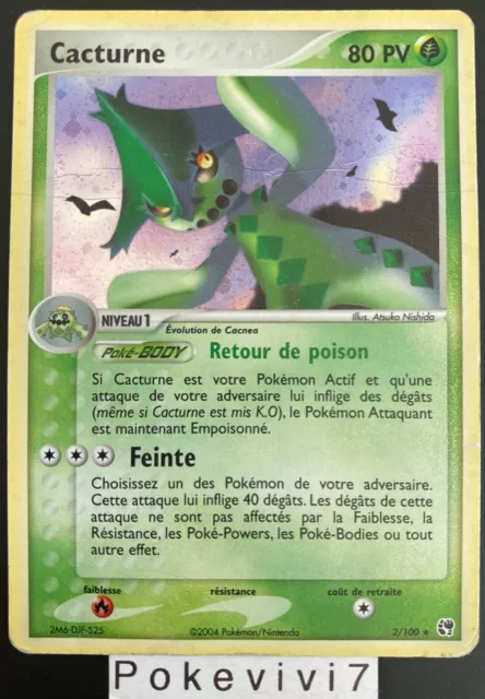 Carte Pokemon CACTURNE 2/100 Holo Bloc EX Tempête de Sable FR
