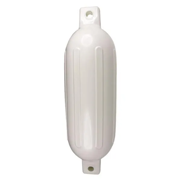 Seachoice 8.5" D x 27" L White Twin Eye Cylindrical Inflatable Fender