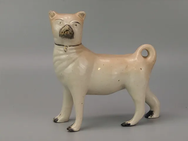 Antique Pug Dog Figurine Staffordshire