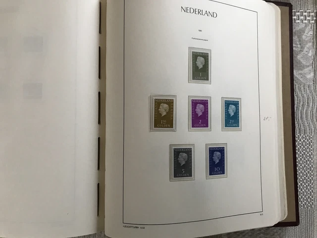 Sammlung Niederlande 1867 - 1984 postfrisch und gest. in  Leuchtturm-Vordrucken 16