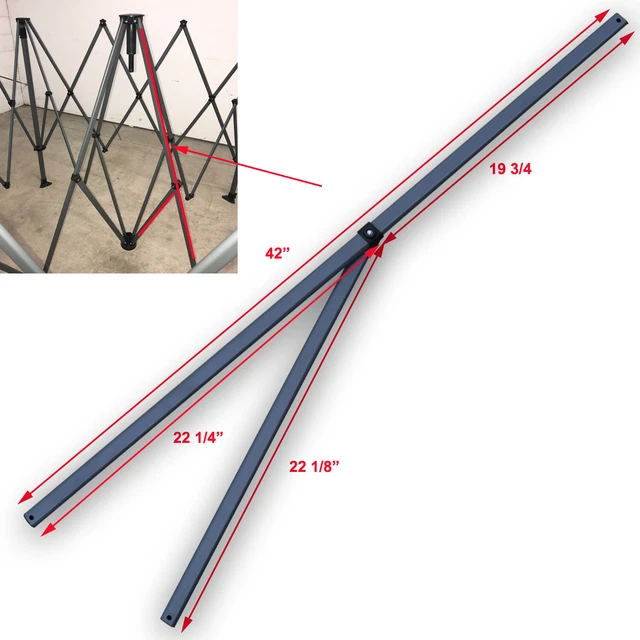 Quest 10x10 Quick Lift 10x10 Straight Leg Canopy 2 Upper Peak Truss Bars Parts