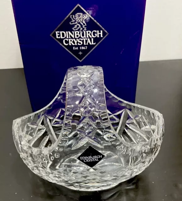 Edinburgh Crystal Continental  "Ballantrae Basket" Inc Box