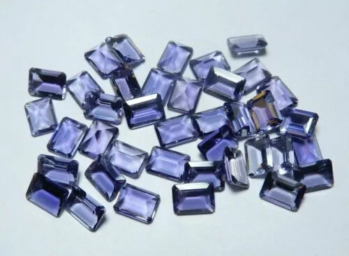 SALE!! GREAT Natural IOLITE 4X6 MM to 6X8 MM Octagon Faceted Cut Loose Gemstone