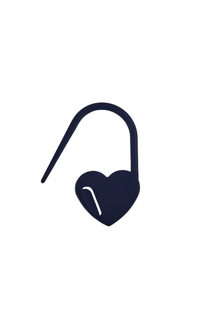 Tulip Stitch Markers 7/Pkg-Heart/Navy AC-083E