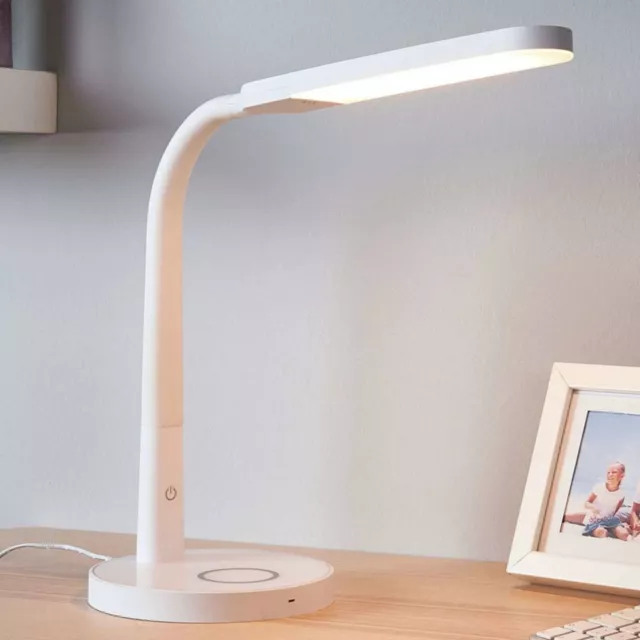 Lindby Schreibtischlampe LED Dimmbar, beweglich, weiß