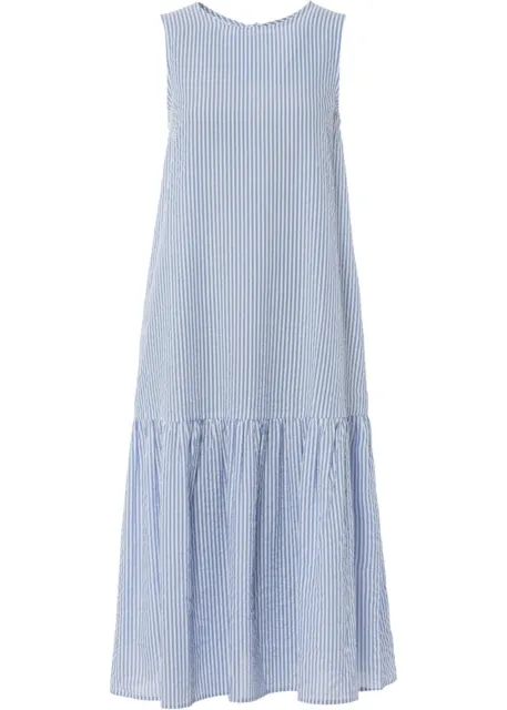 Kleid mit Bindebändern Petite Kurz Gr. 44 Hellblau Sommerkleid Freizeitkleid Neu