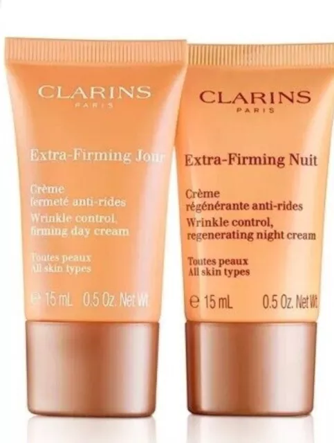 Clarins Extra Firming Day Cream 15ml  & Night Cream  15ml