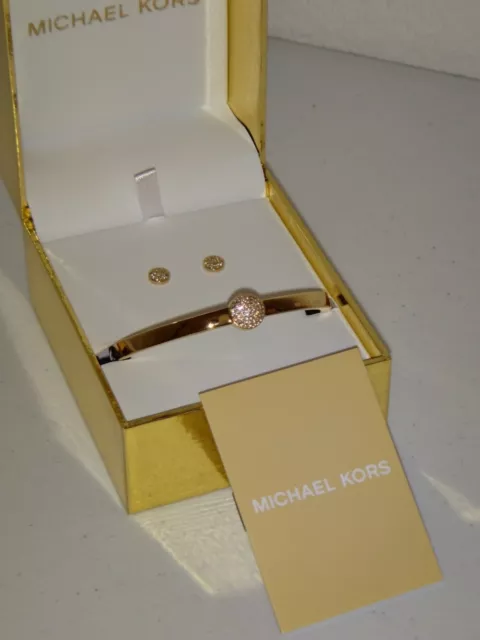 Michael kors bracelet and sales earring set