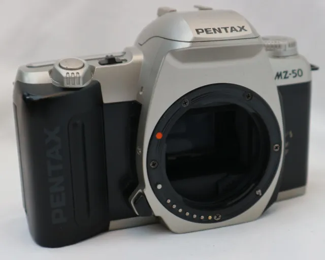 Pentax MZ-50 AF Auto Focus 35mm SLR Film Camera Body Only Silver FAULTY