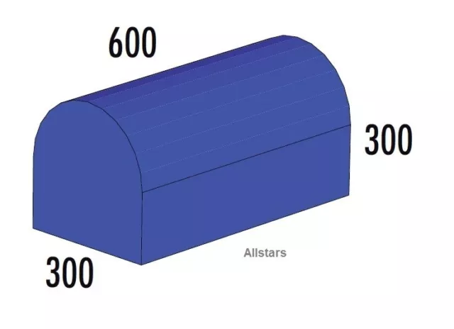 Bänfer Softbaustein Halbovalrolle 600 x 300 Maxi Schaumstoff-Baustein