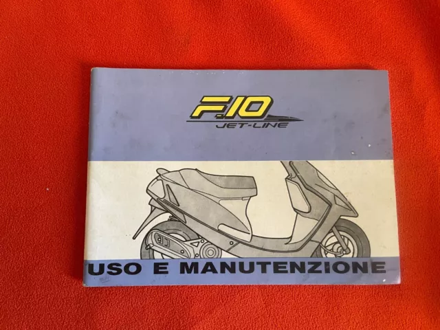 LIBRETTO D'USO E MANUTENZIONE MALAGUTI PHANTOM F10 50cc