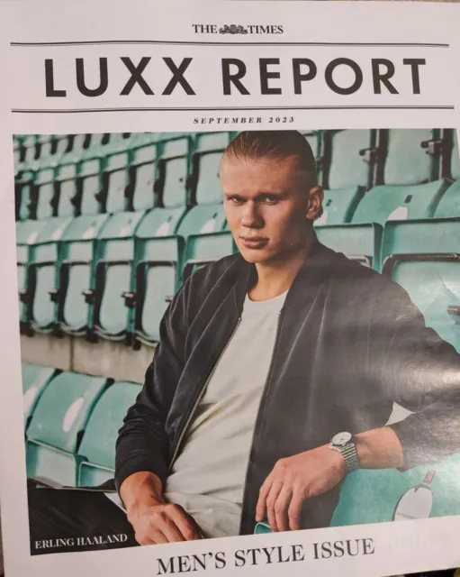 Erling Haaland Times Luxx Report Uk Luxury Supplement Magazine 2023