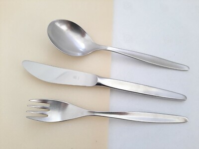 WMF Stockholm Cromargan 6 FORCHETTE menu forchette da tavola FORCHETTE 19,1 cm Triangolo Top 