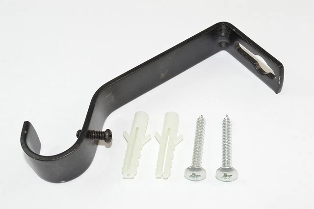 Support Rideau CANNE RAIL SUPPORT Pour Rideau Noir 19MM - Paquet De 2 EUR 30,80 ...