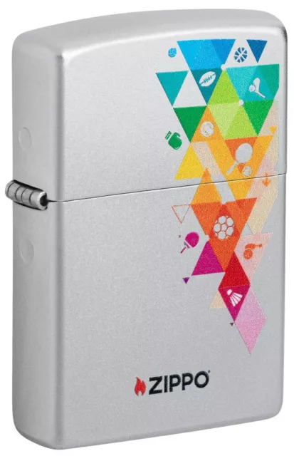 ZIPPO briquet satin finish color Sports Icon 60007156 un boîte Cadeau de qualité