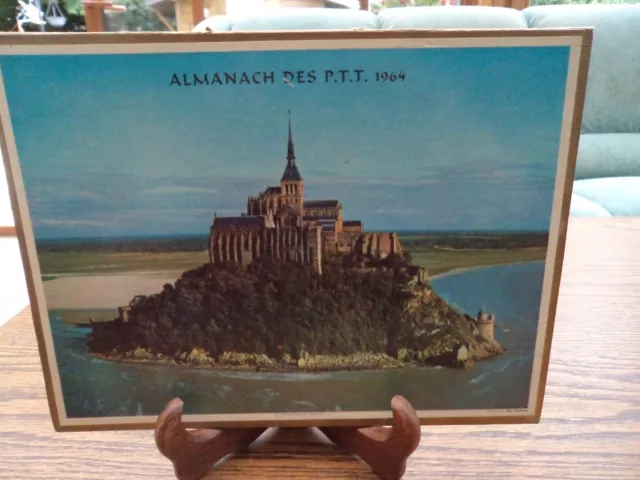 Calendrier La Poste-Almanach Des Ptt 1964 "Mont St Michel+Milandes " - Region 28