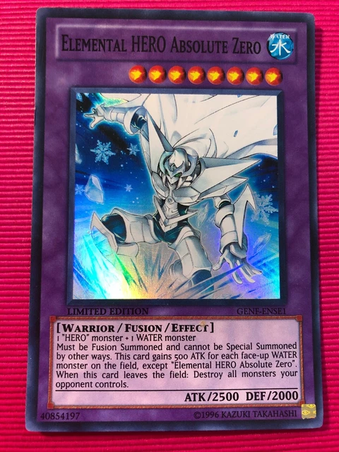 ELEMENTAL HERO ABSOLUTE Zero - GENF-ENSE1 - Limited Edition - Super - Yugioh 2.45 - PicClick UK ELEMENTAL HERO ABSOLUTE Zero - GENF-ENSE1 - Limited Edition - Super - Yugioh 2.45 - PicClick UK