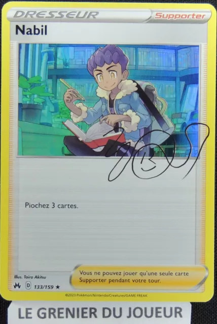 Pokemon Card Nabil 133/159 HOLO RARE ZENITH SUPREME NEW FR