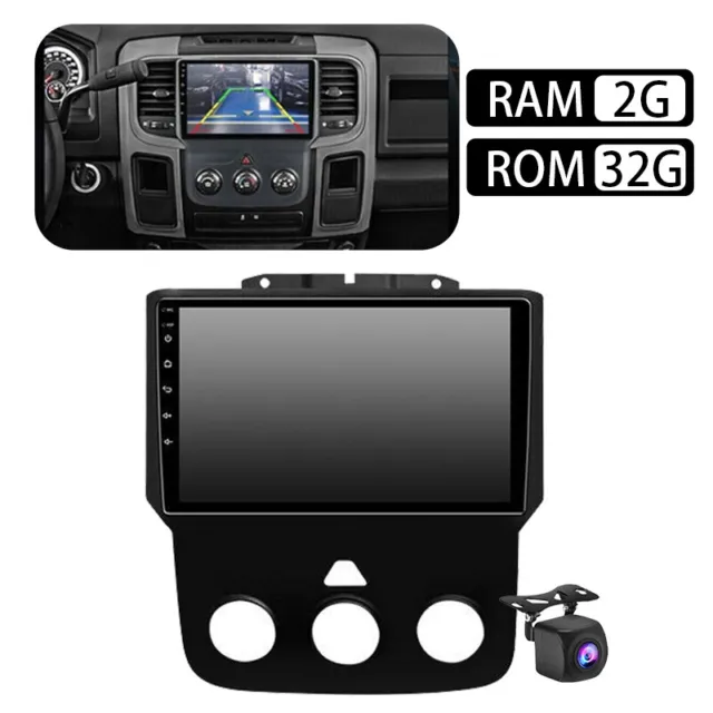 9" Car Radio Touch Screen Stereo GPS Navigation With Camera Fit For Dodge Ram