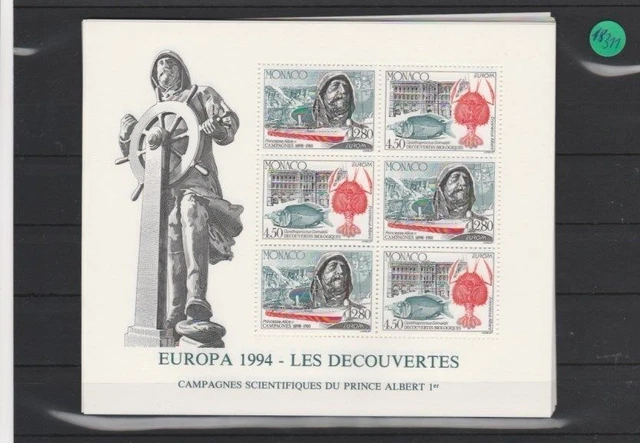Monaco    Block  postfrisch    MiNr. Block 63