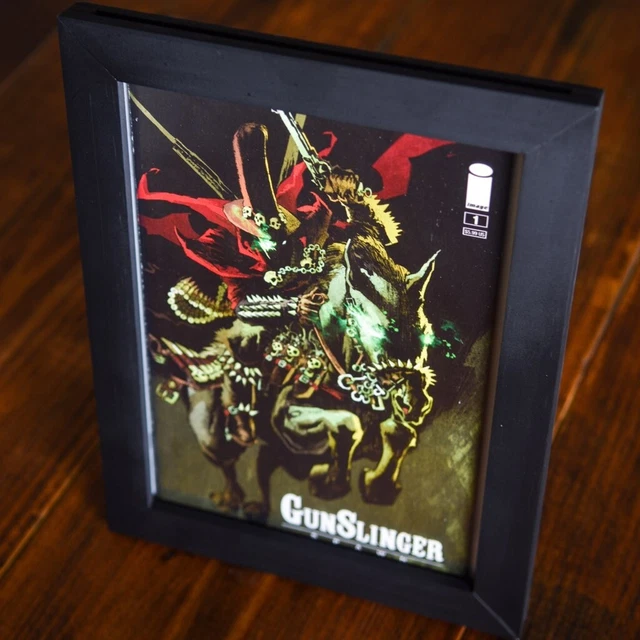 Comic Book Top Loader Frame Black (Comic and Stand Not Included)