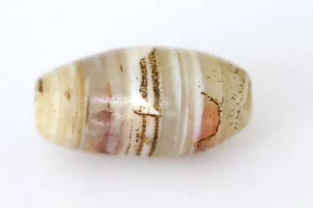 Genuine Ancient Bactrian Agate Stone Bead With Beatuful Patina- Afghanistan