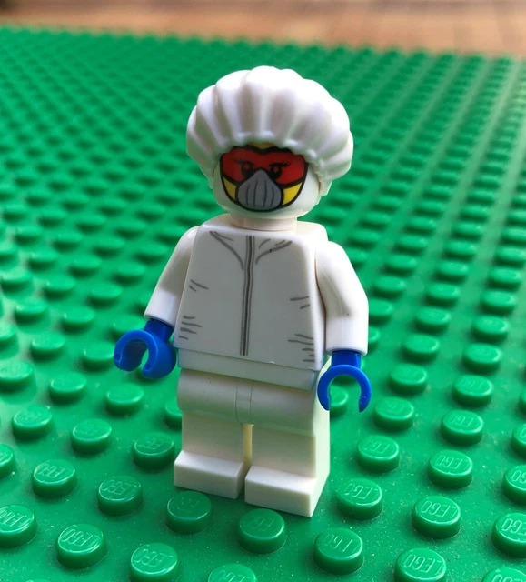 LEGO NASA SPACE SCIENTIST MINIFIGURE Hazmat Suit Doctor Nurse