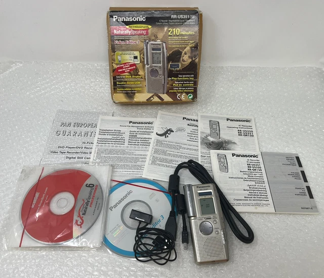 PANASONIC DIGITAL IC Recorder and Voice Editor Boxed Complete £69.99