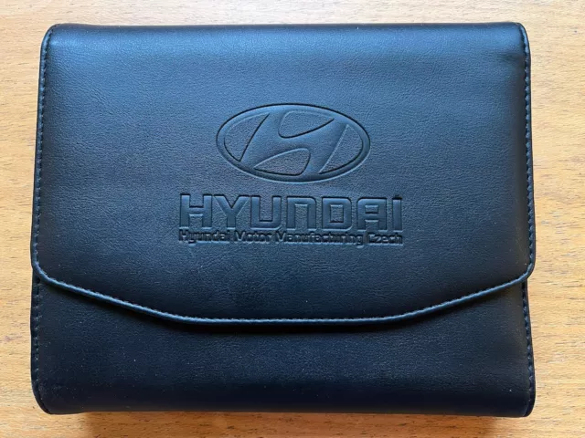 HYUNDAI HANDBOOK OWNERS MANUAL WALLET i10 i20 ix20 GRANDEUR KONA TUCSON SANTA FE