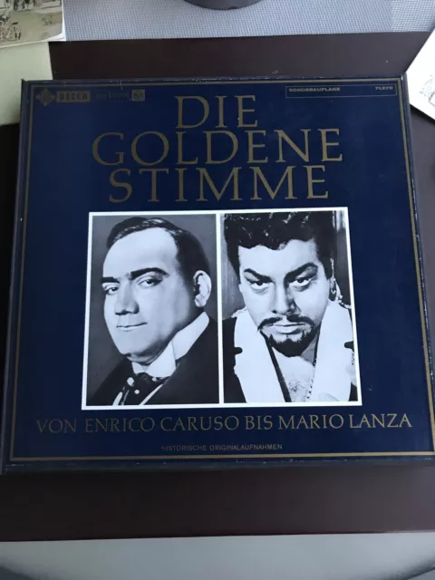 Die Goldene Stimme 6 LP Box Caruso Bis Lanza 2166f