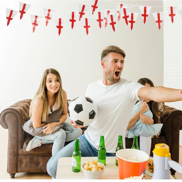 AhfuLife Inghilterra St George Bunting 30pcs Bandiere, 12m - Foto 9