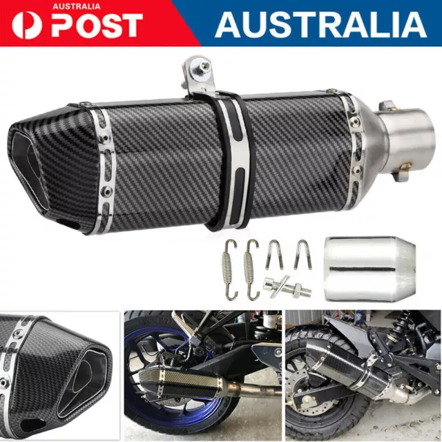 Slip-on 51mm Universal Motorcycle Exhaust Muffler Tail Pipe DB Killer Silencer