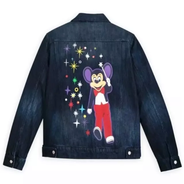 Disney Parks Disneyland Main Street Electrical Parade Jean Jacket Adult L Nwt